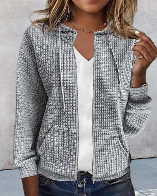 Patty | Women's Zip-Up Casual Hoodie - Image 1