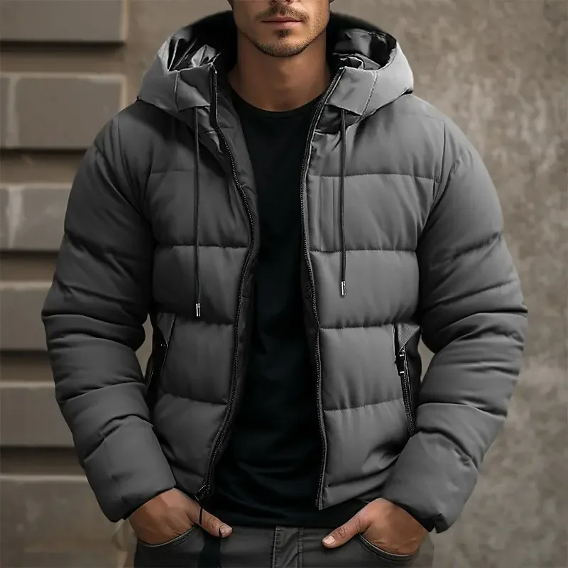Simon | Men's Hooded Puffer Jacket - Image 4