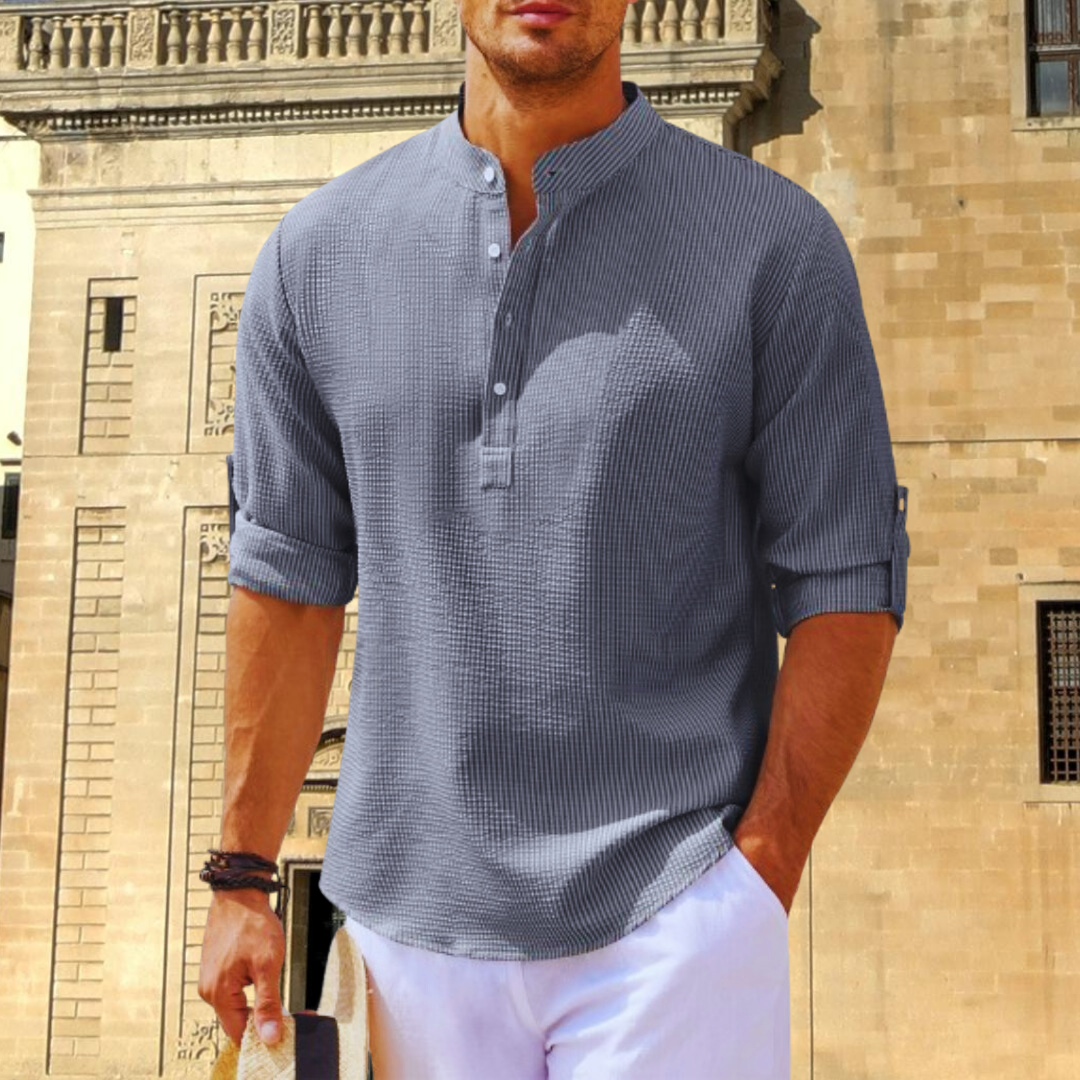 Christopher | Elegant Up Collar Shirt with Timeless Style - Image 4