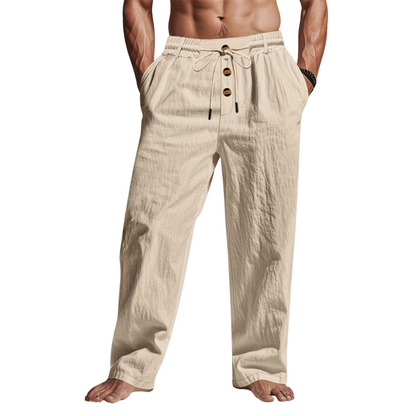 Christopher | Comfortable Linen Drawstring Pants for Style & Versatility - Image 3