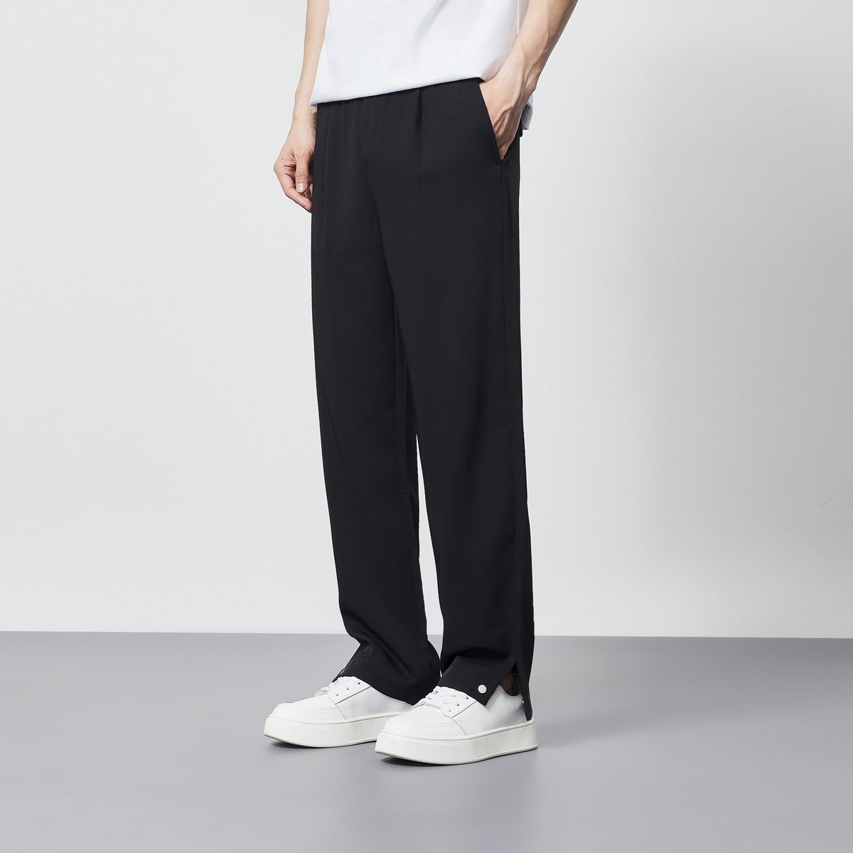 Samuel | Men's Pleated Wide Leg Pants - Image 6