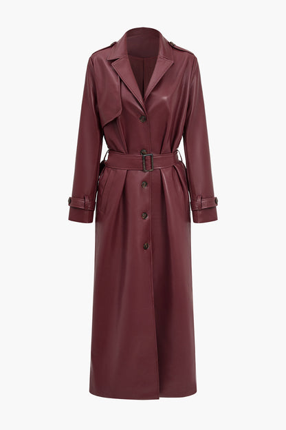 Miley | Women's Long Belted Trench Coat - Image 1