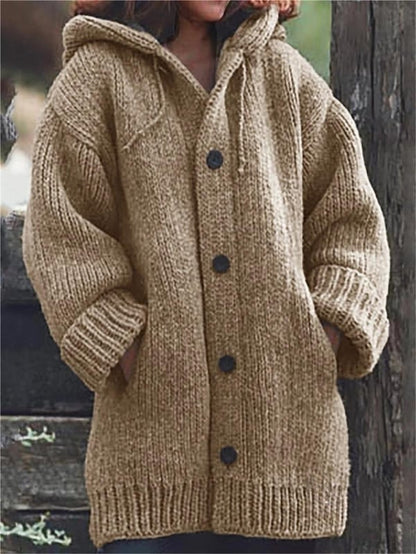 Esme | Women's Hooded Oversized Knit Cardigan - Image 4