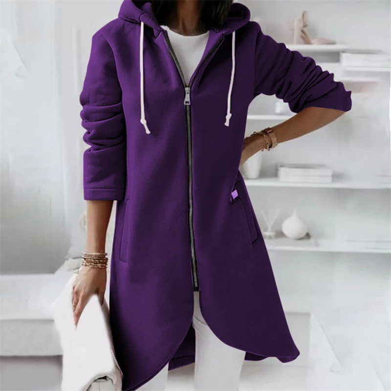 Zoe | Women's Longline Hooded Jacket - Image 6