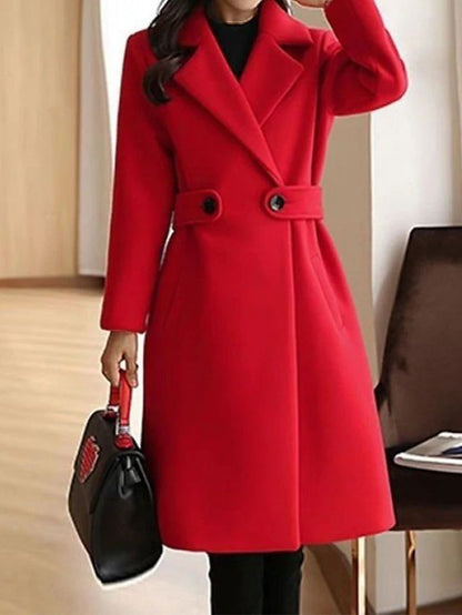 Felicia | Women's Belted Midi Coat - Image 7