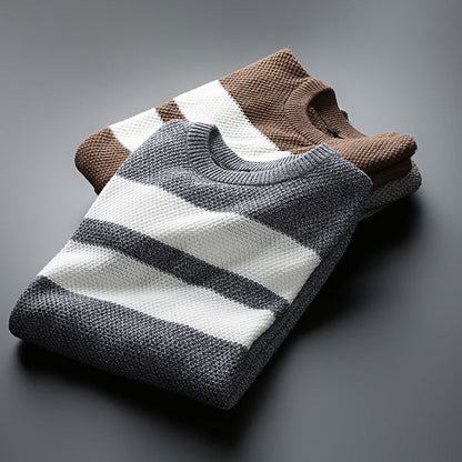 Amanda | Women's Striped Crew Neck Sweater - Image 4