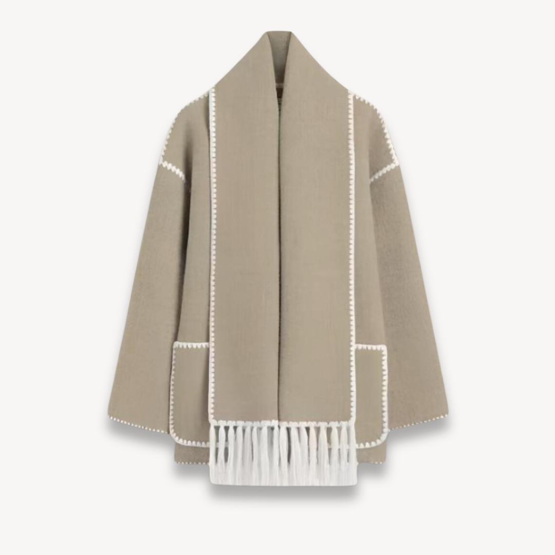 Libby | Women's Oversized Cape Jacket - Image 4