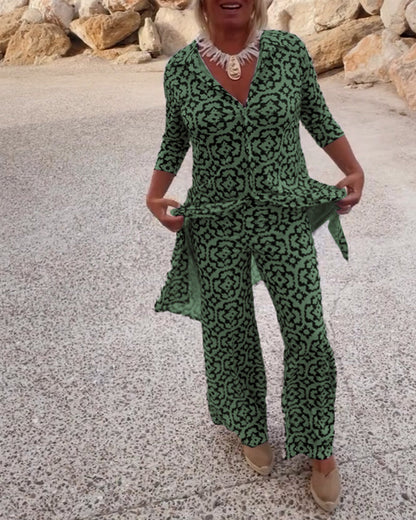 Michelle | Elegant Printed Two-Piece Set for Everyday Style - Image 8