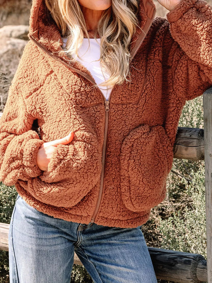 Marjorie | Women's Relaxed Fit Zip Up Jacket - Image 5