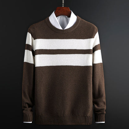Amanda | Women's Striped Crew Neck Sweater - Image 1