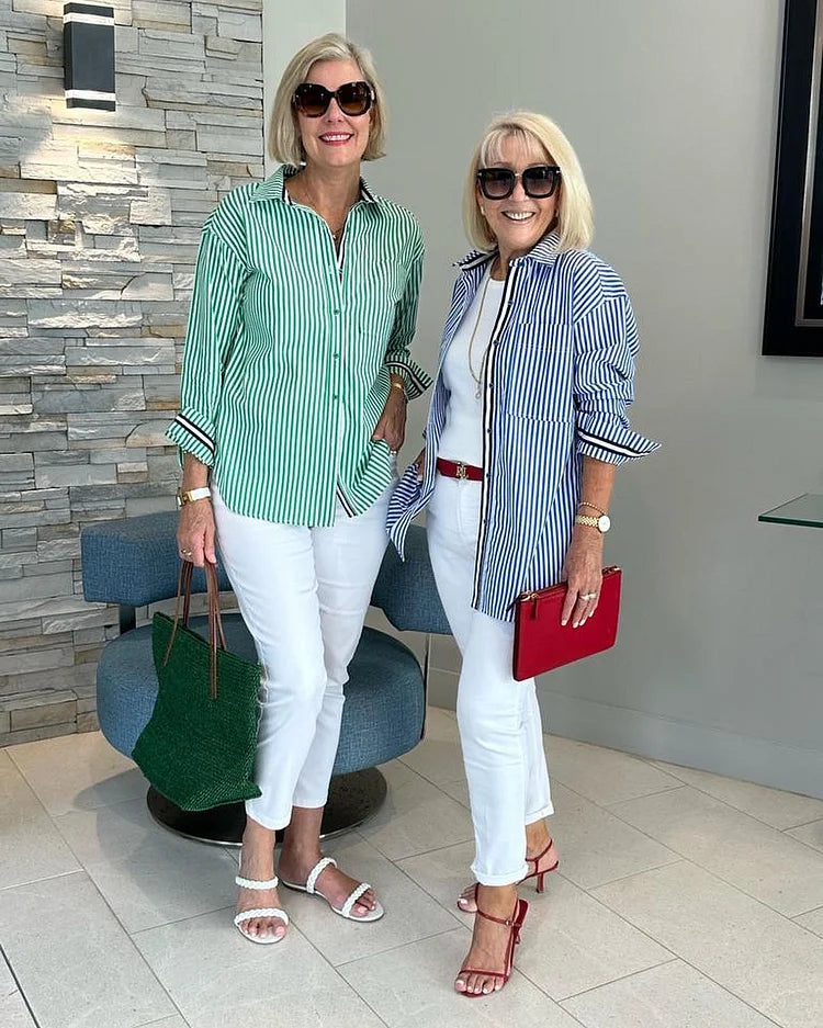 Whitney | Elegant Striped Shirt for Every Occasion - Image 3