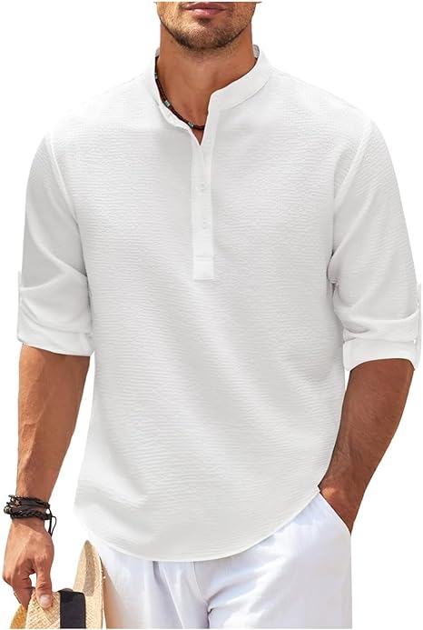 Marvin | Men’s Casual Shirt - Relaxed Fit - Lightweight Cotton - Versatile Style - Image 2