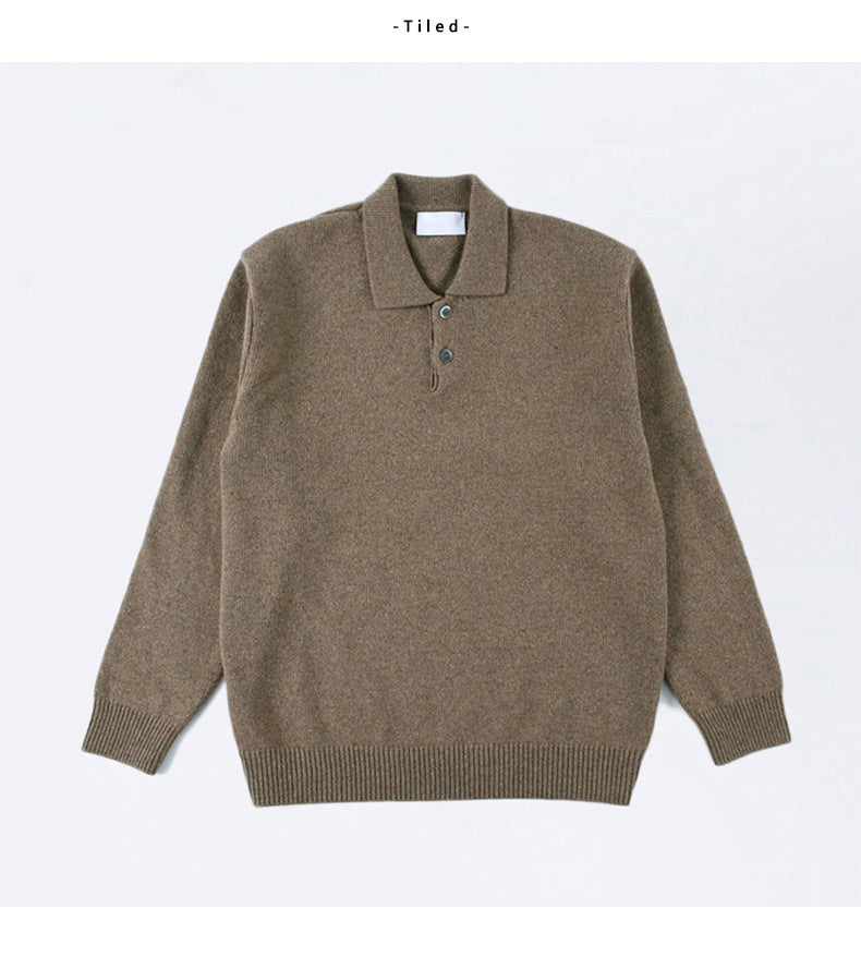Gene | Men's Polo Knit Sweater - Image 8