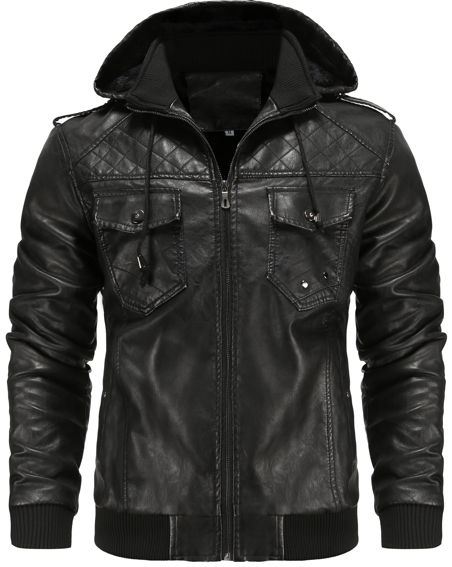 Dorian | Men's Hooded Bomber Jacket - Image 1