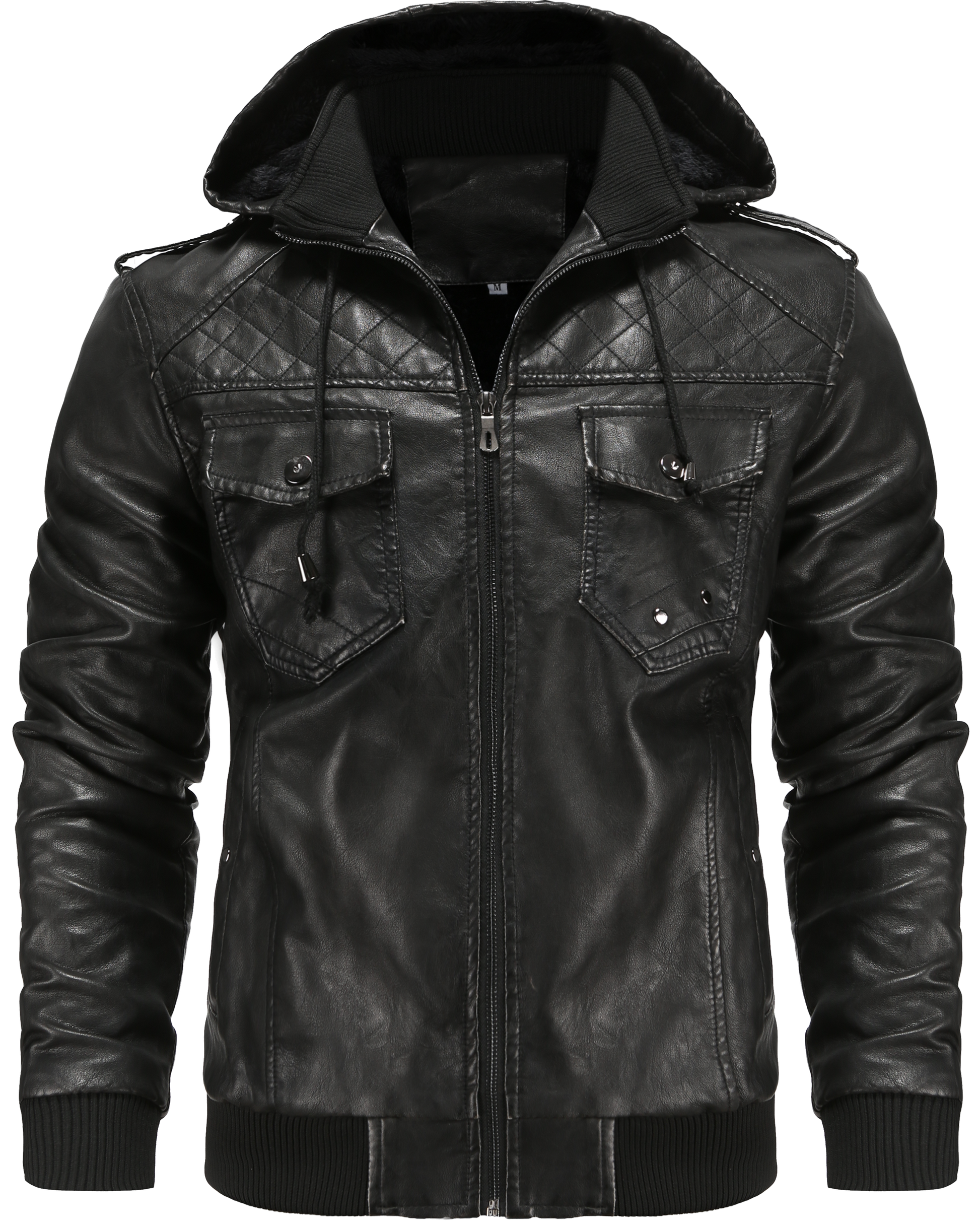 Dorian | Men's Hooded Bomber Jacket - Image 1