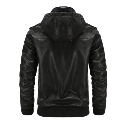 Dorian | Men's Hooded Bomber Jacket - Image 5