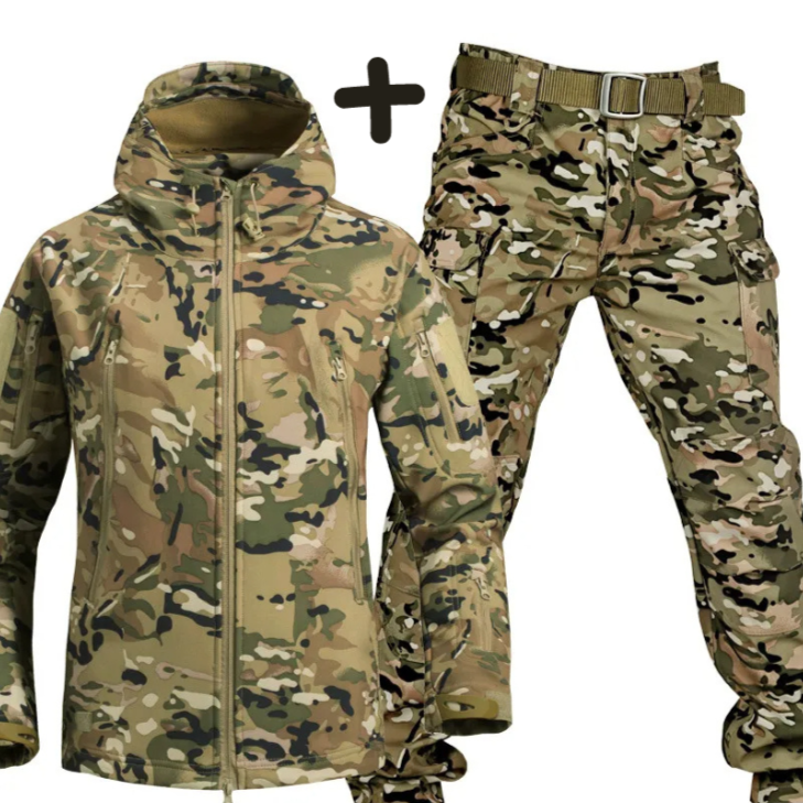 Timothy | Men's Tactical Hooded Jacket and Cargo Pants Set - Image 6