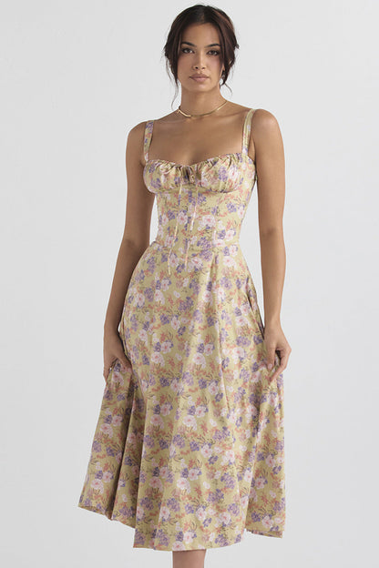 Sally | Angie Spring Dress - Floral Print Party Dress - Image 4