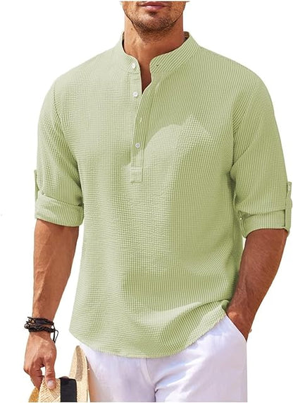 Marvin | Men’s Casual Shirt - Relaxed Fit - Lightweight Cotton - Versatile Style - Image 4