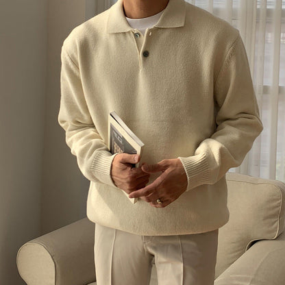 Gene | Men's Polo Knit Sweater - Image 4