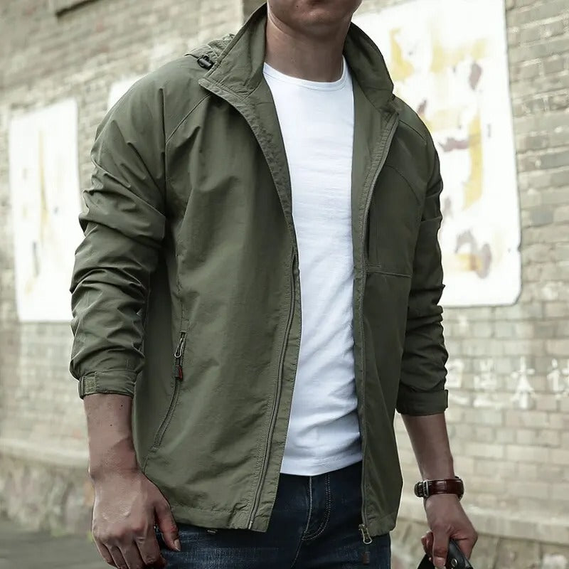 Hank | Men's Hooded Lightweight Jacket - Image 3