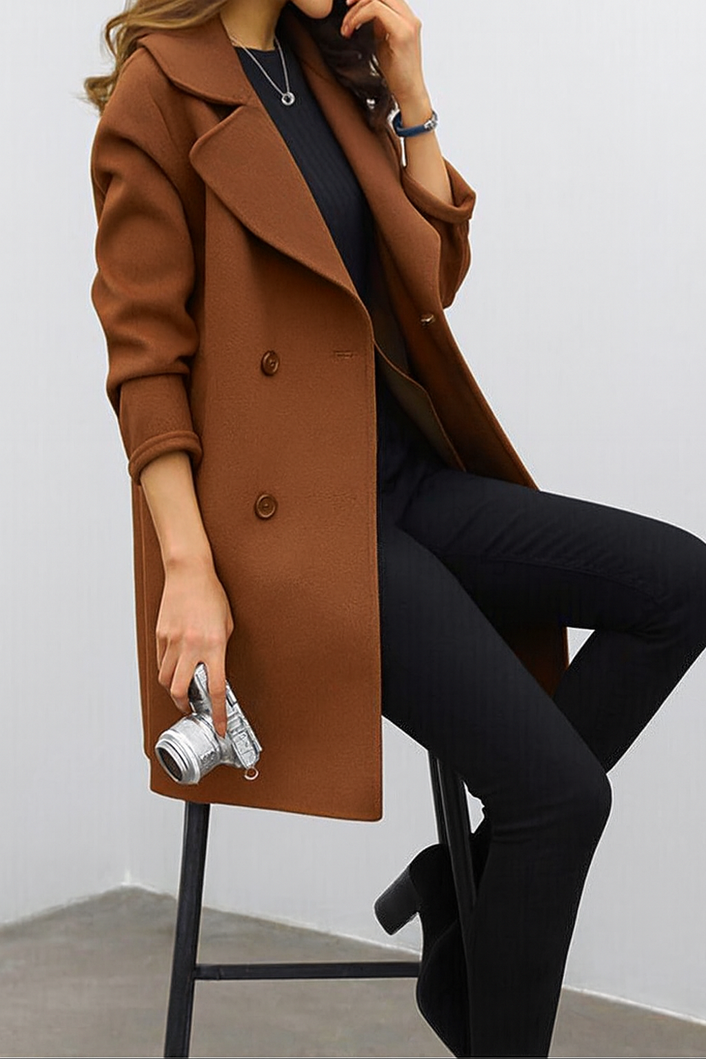Mette | Stylish Double-Breasted Coat