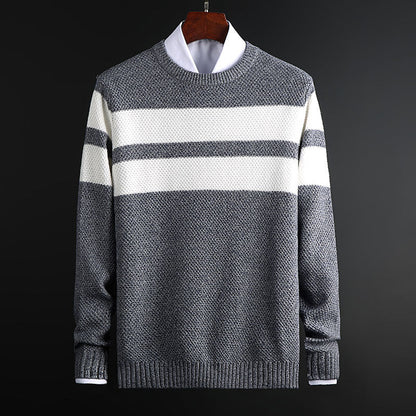 Amanda | Women's Striped Crew Neck Sweater - Image 2