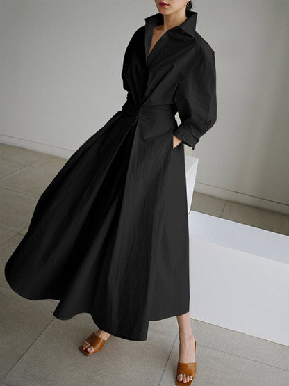 Kimberly | Chic Midi Dress with Button Closure - Image 5