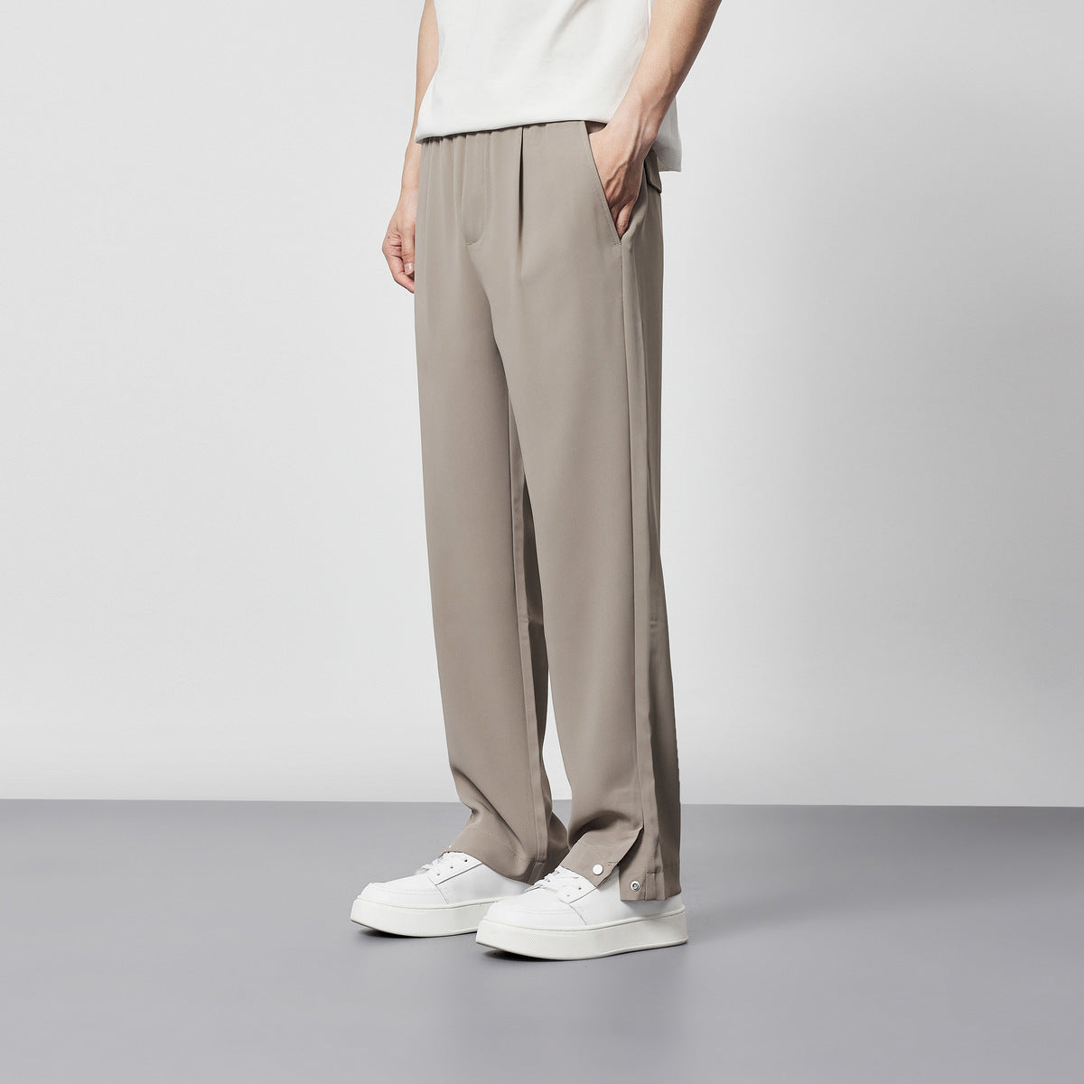 Samuel | Men's Pleated Wide Leg Pants - Image 11