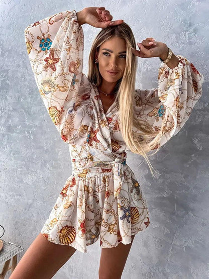Ariana | Women's Printed Bohemian Style Jumpsuit - Image 10