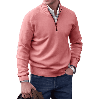 Russell | Men's Quarter-Zip Mock Neck Sweater - Image 11