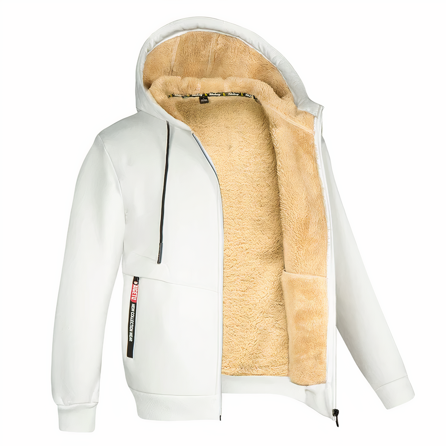 Randy | Men's Fleece Lined Hooded Zip Up Jacket - Image 4