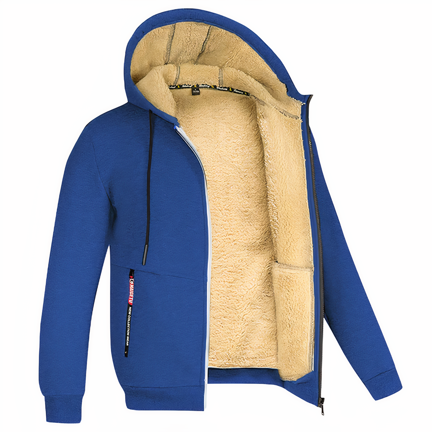 Randy | Men's Fleece Lined Hooded Zip Up Jacket - Image 5
