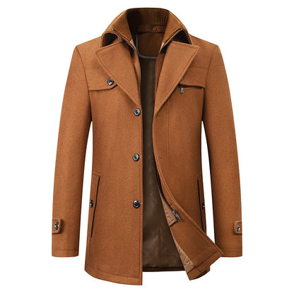 Carson | Men's Mid-Length Pea Coat - Image 5