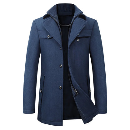 Carson | Men's Mid-Length Pea Coat - Image 3