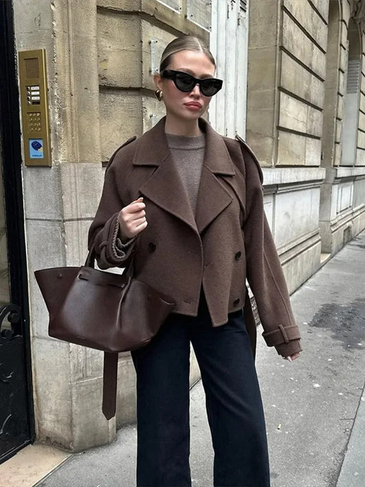Tammy | Women's Cropped Double-Breasted Jacket - Image 1