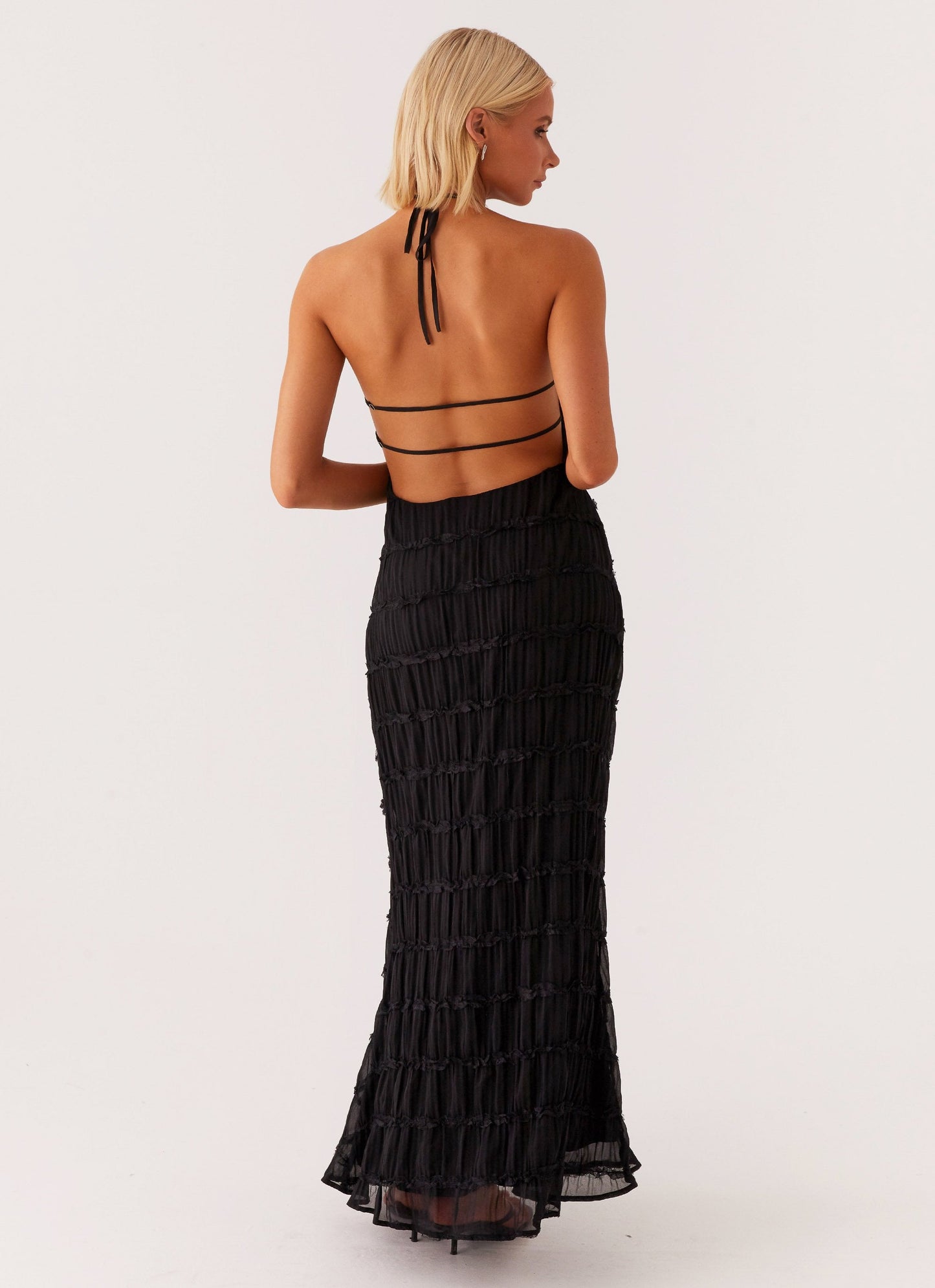 Eliza | Elegant Halter Maxi Dress - Image 2