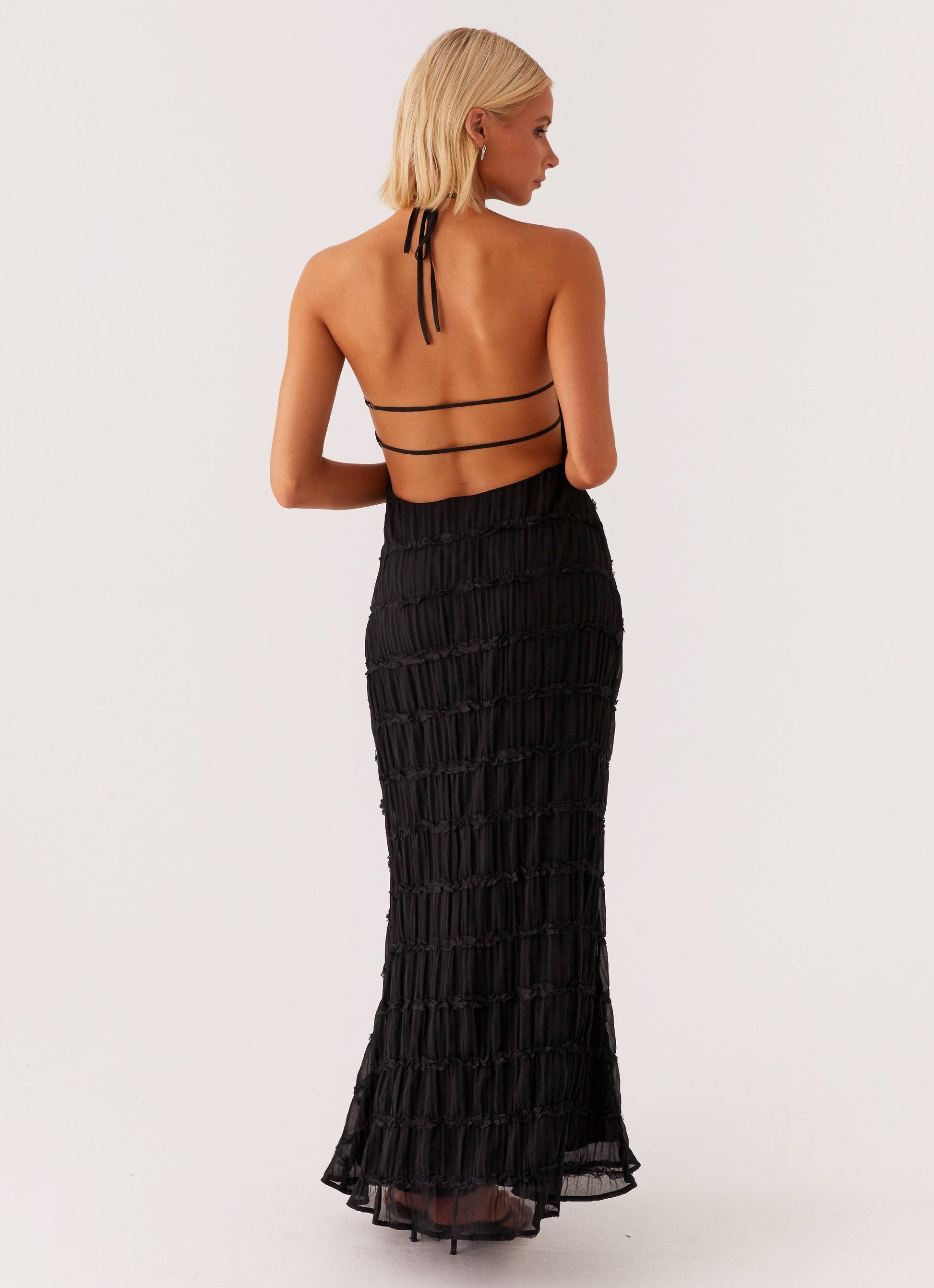 Eliza | Elegant Halter Maxi Dress - Image 2