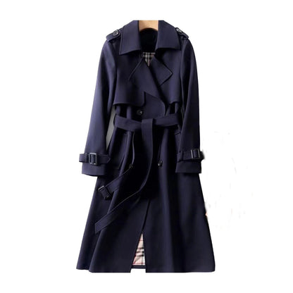 Rosie | Women's Long Double-Breasted Coat - Image 4