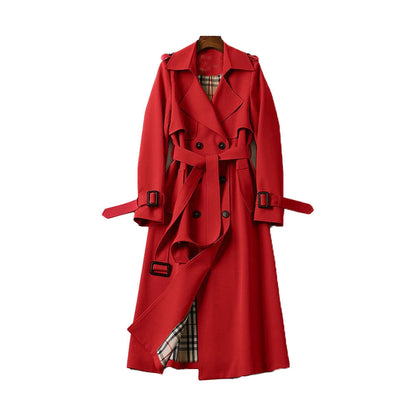 Rosie | Women's Long Double-Breasted Coat - Image 7