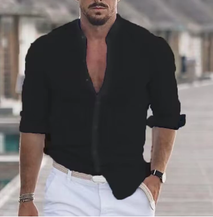 Aaron | Elegant Relaxed Linen Shirt