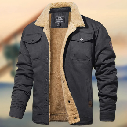 Teddy | Men's Sherpa Collar Casual Jacket - Image 4