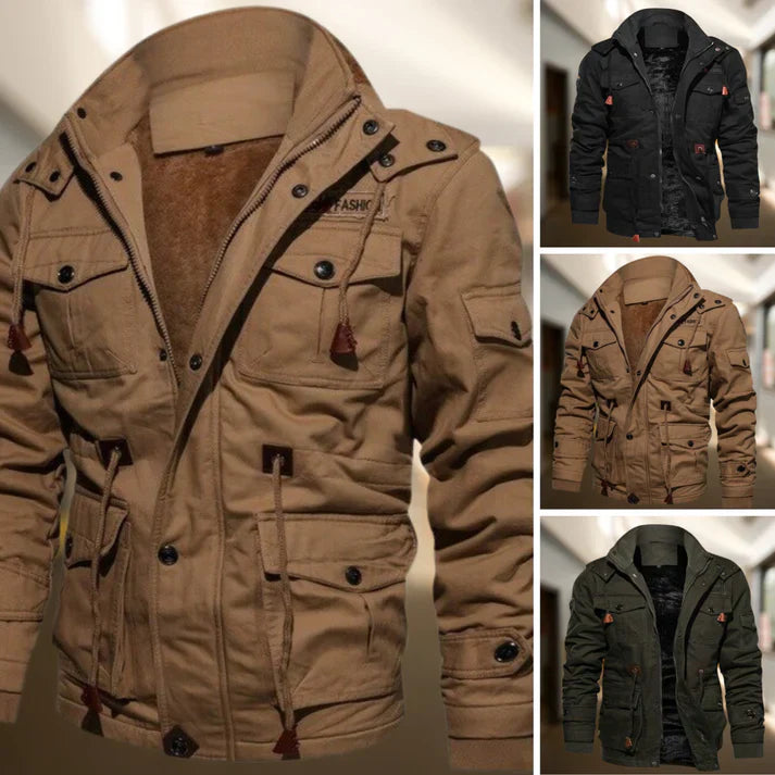 Preston | Men's Hooded Military Jacket - Image 4