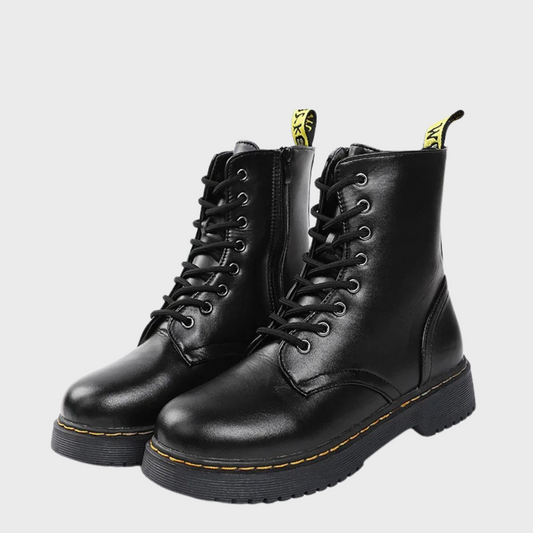 Kelsey | Women's Lace-Up Combat Ankle Boots - Image 1