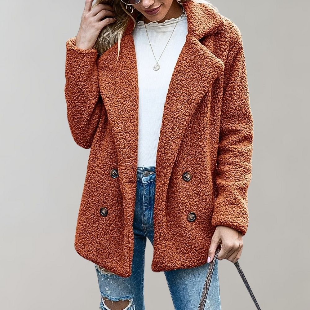 Vanessa | Women's Teddy Oversized Jacket - Image 1