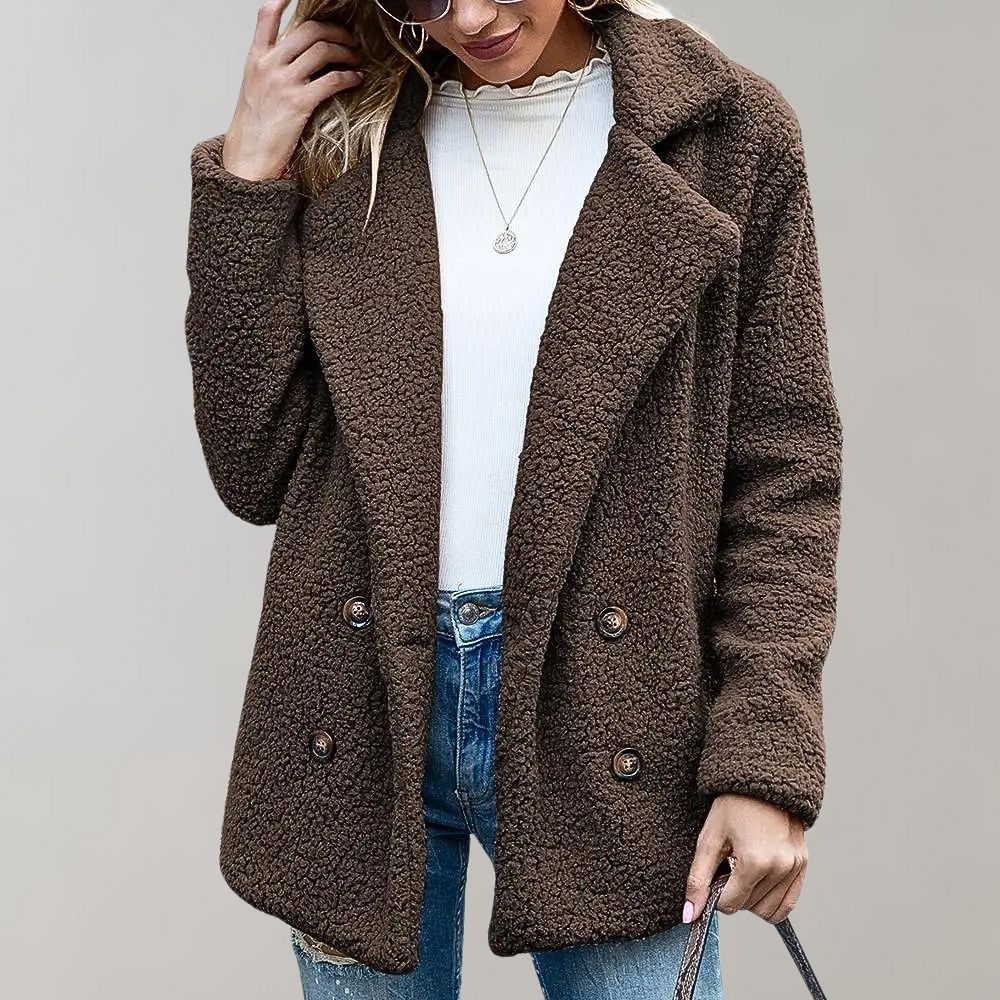 Vanessa | Women's Teddy Oversized Jacket - Image 4