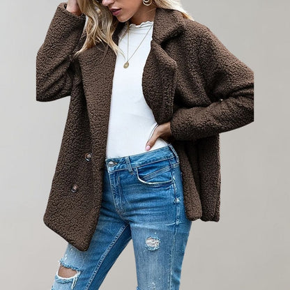 Vanessa | Women's Teddy Oversized Jacket - Image 8