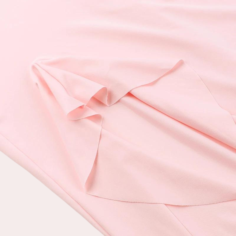 Paige | Elegant Sleeveless V-Neck Maxi Dress with Asymmetrical Slit - Image 6