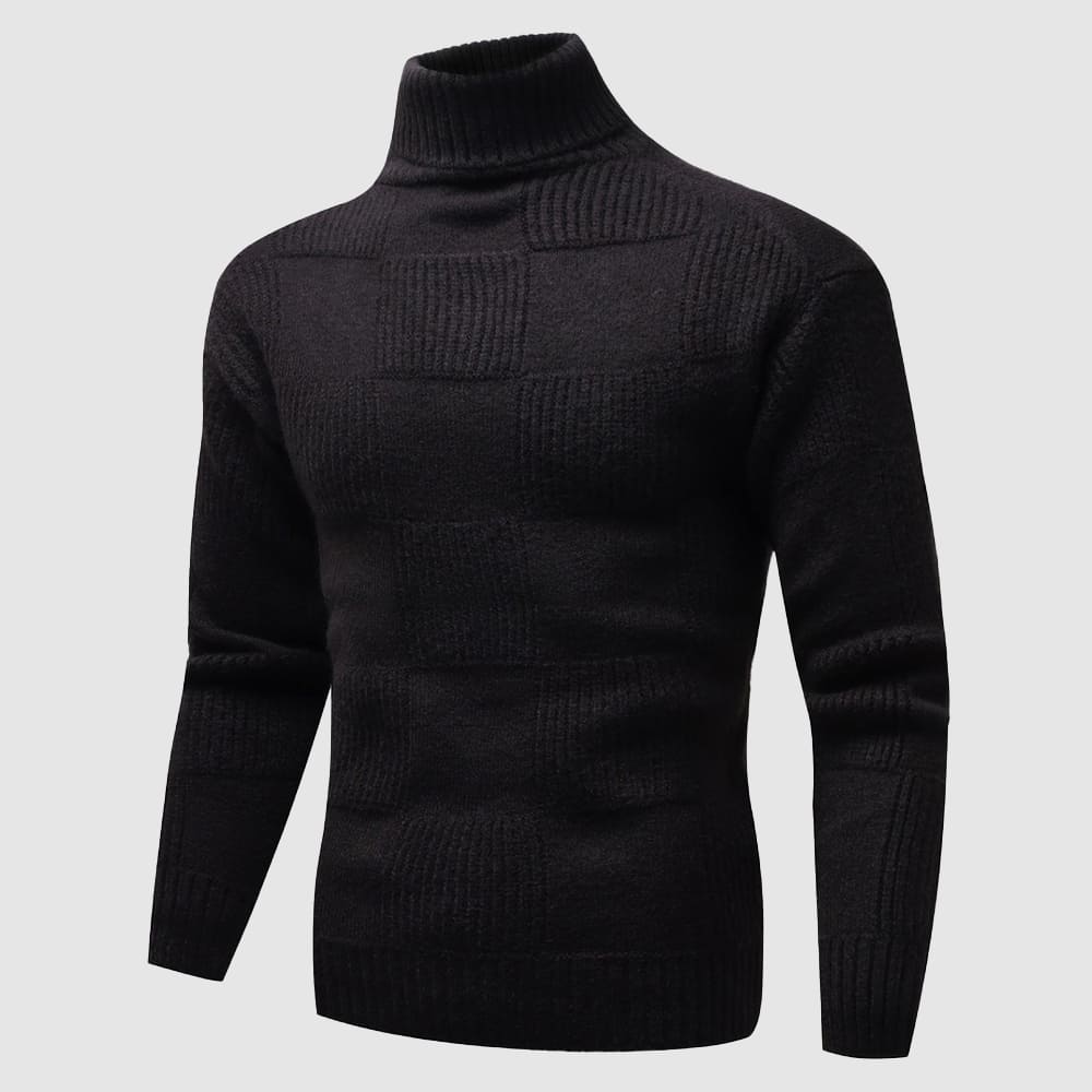 Ross | Men's Fitted Turtleneck Sweater - Image 3