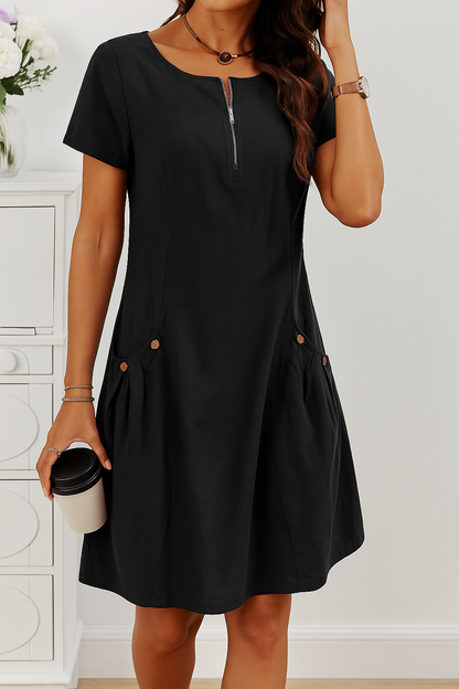 Barbara | Stylish Sleeve Dress with Pockets for Everyday Wear - Image 6